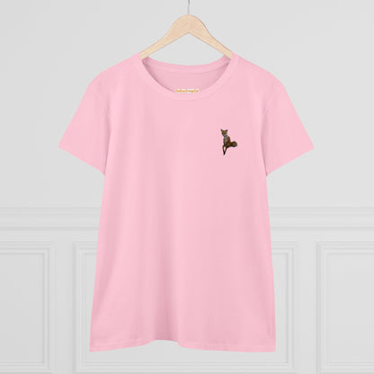 Women's Cotton Tee With Fox