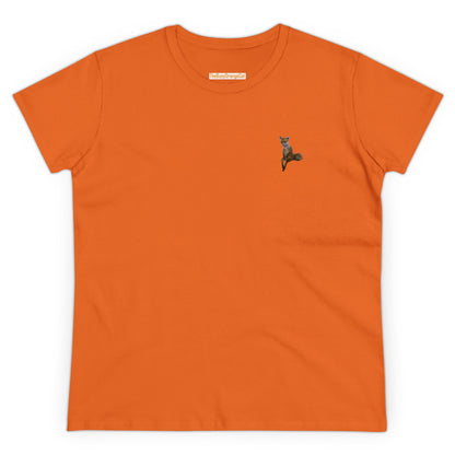 Women's Cotton Tee With Fox